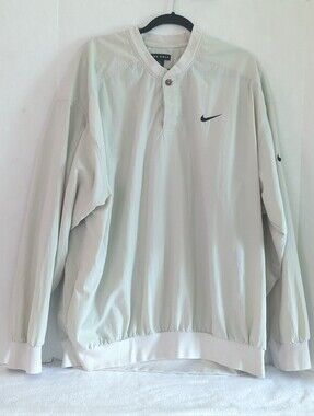 Nike Golf Putty Lightweight Long Sleeve Pullover Quarter Button Shirt Size XXL